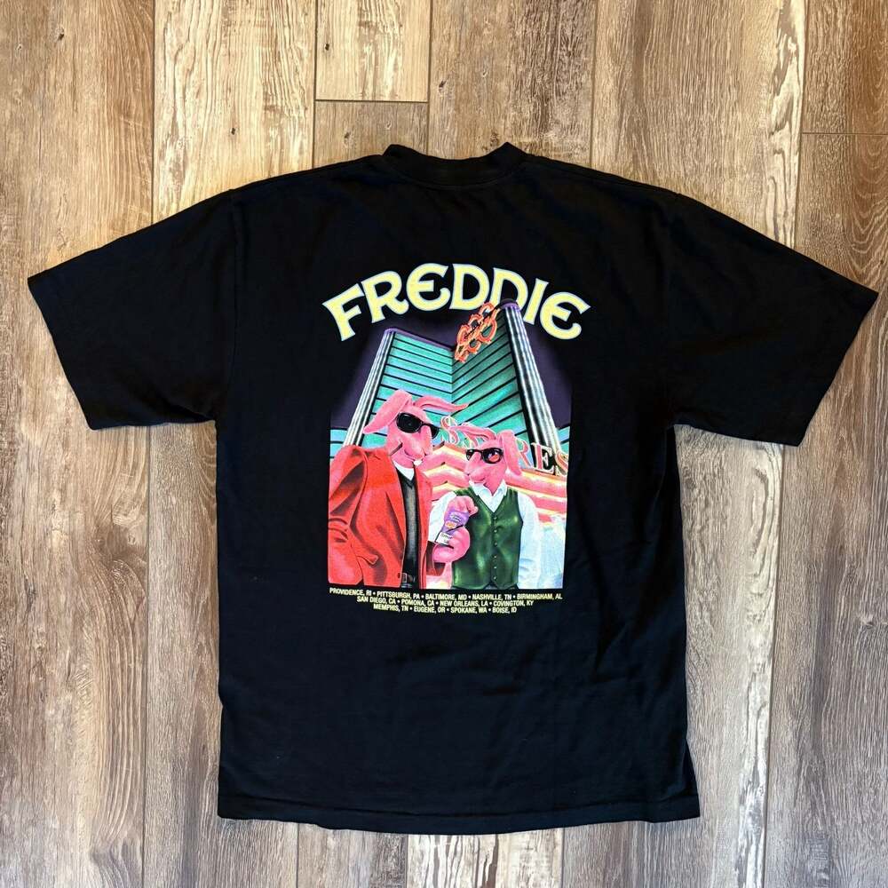 Freddie Gibbs Fall 2023 Tour T Shirt Kane Black Graphic Tee Mens Medium